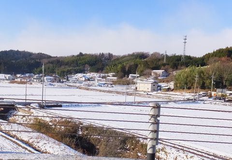 131216渋滞雪景色