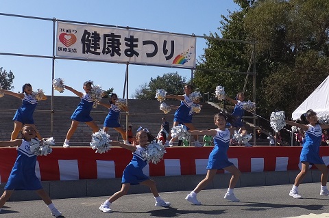 141019健康まつり・クラップスチアリーダーズ